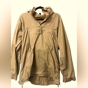 Vintage oversized 1/2 zip fleece lined windbreaker